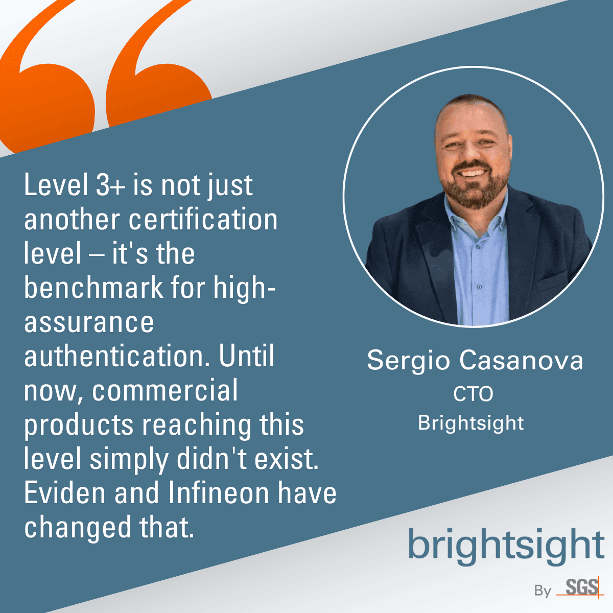 Brightsight's evaluation of an ePasslet FIDO2 authenticator secures first commercial product certification at the highest level 3+